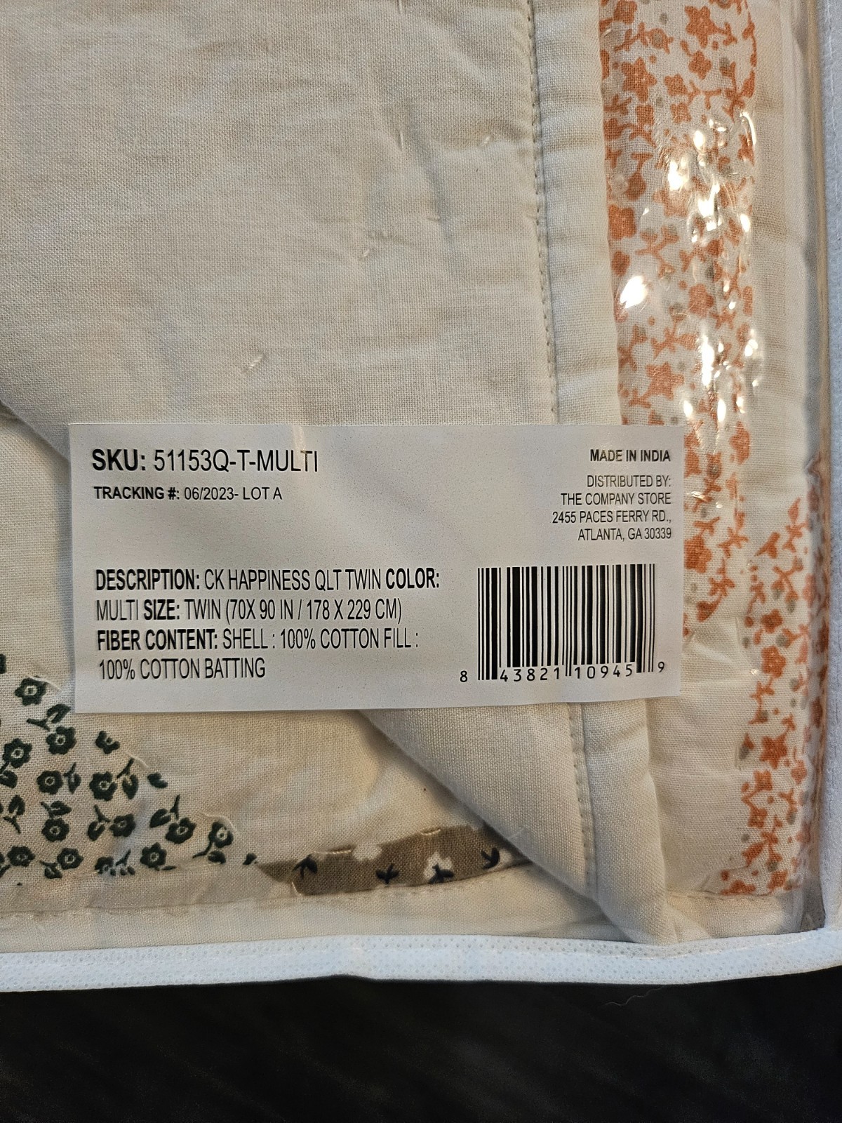 Company Kids by The Company Store Checker Happiness Quilt 70x90