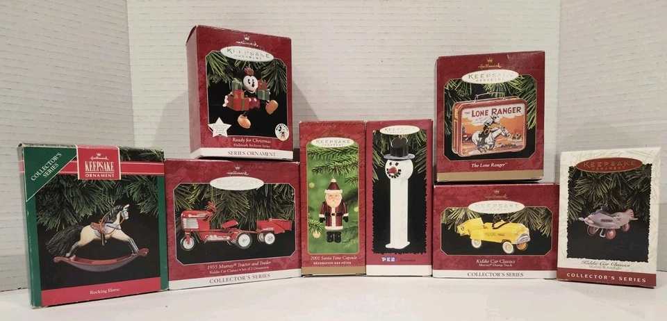 Lote de 10 enfeites de Natal vintage lembrança Hallmark - 8 caixas Papai Noel 🎅 - Imagem 2 de 4