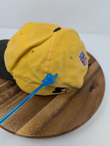 Vintage Pittsburgh Steelers Mütze Cap Starter Pro Line NFL verstellbar schwarz gelb - Bild 9 von 9