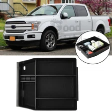 Center Console Armrest Storage Box Tray Organizer For Ford F150 Lariat Crew Cab