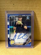 Jared Triolo 2019 Bowman Draft Chrome Blue Refractor Auto #CDA-JT 037/150