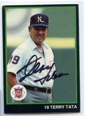 Terry Tata signed autographed Auto 1988 MLB Umpire Card #16 MLB Ump