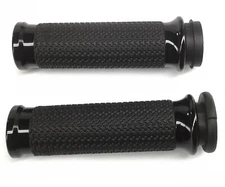 Avon Memory Foam Throttle by Wire Black Grips Medium 1.5" O.D. (MF-63A-ANO-FLY)