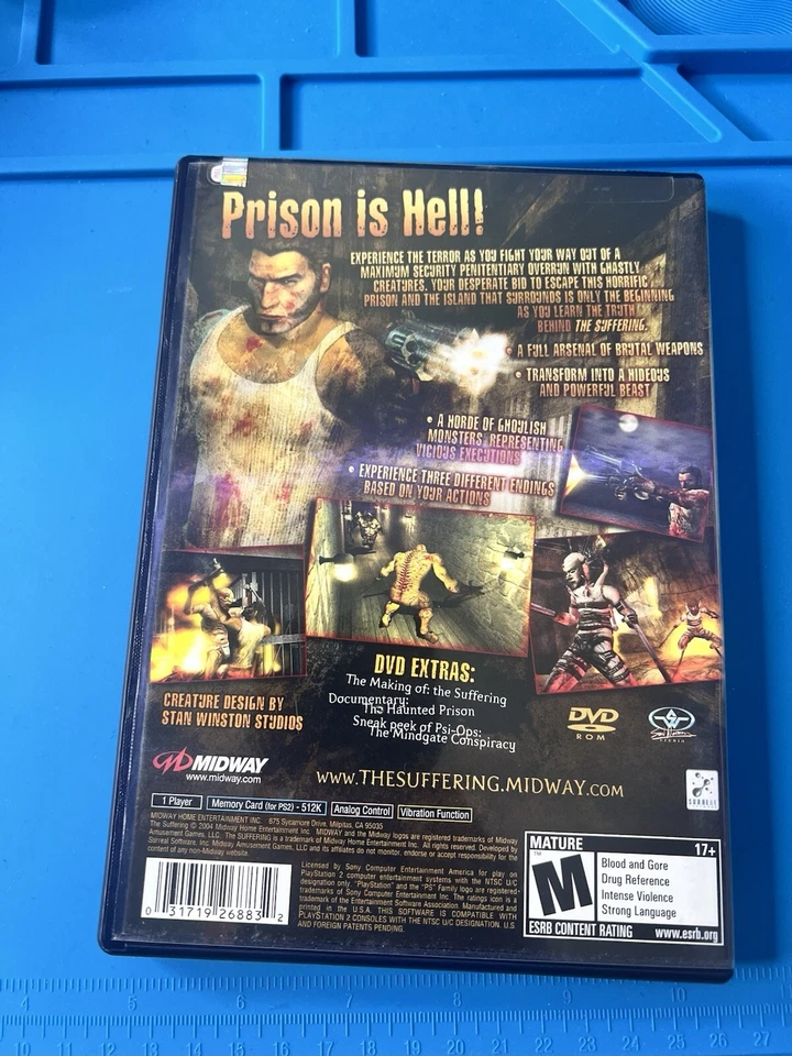 Factory Sealed The Suffering [Top Seal] Rare Variant! (Sony PlayStation 2, 2004) - Image 4 of 4