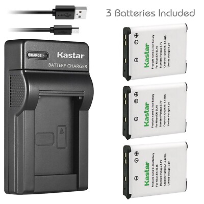 SLIM Charger & 3 battery for Sony NP-BJ1 Cyber-shot DSC-RX0 DSC-RX0 II RX0M2