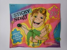 Vintage 1989 Sticky Hands Old Gumball Vending Machine Display Card 42