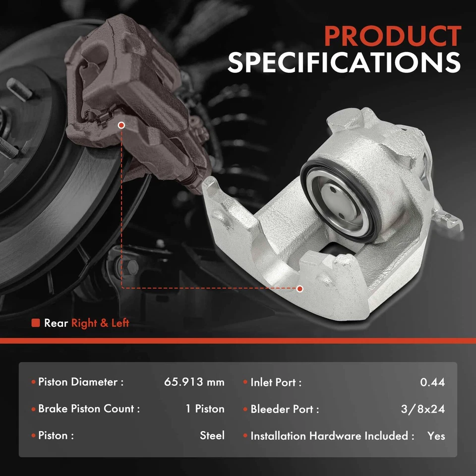 Rear Left & Right Brake Caliper for Lincoln Mark V 1977-1979 Ford Thunderbird - Image 2 of 4