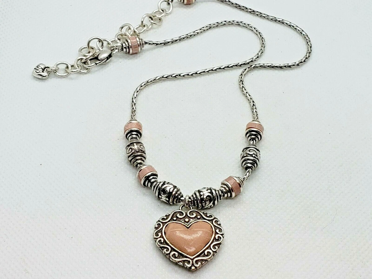 Brighton pink heart best sale necklace