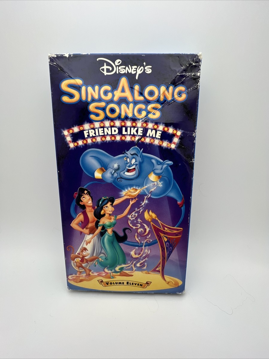 Disney's Sing Along Songs - Aladdin: Friends Like Me VHS 1993 G5