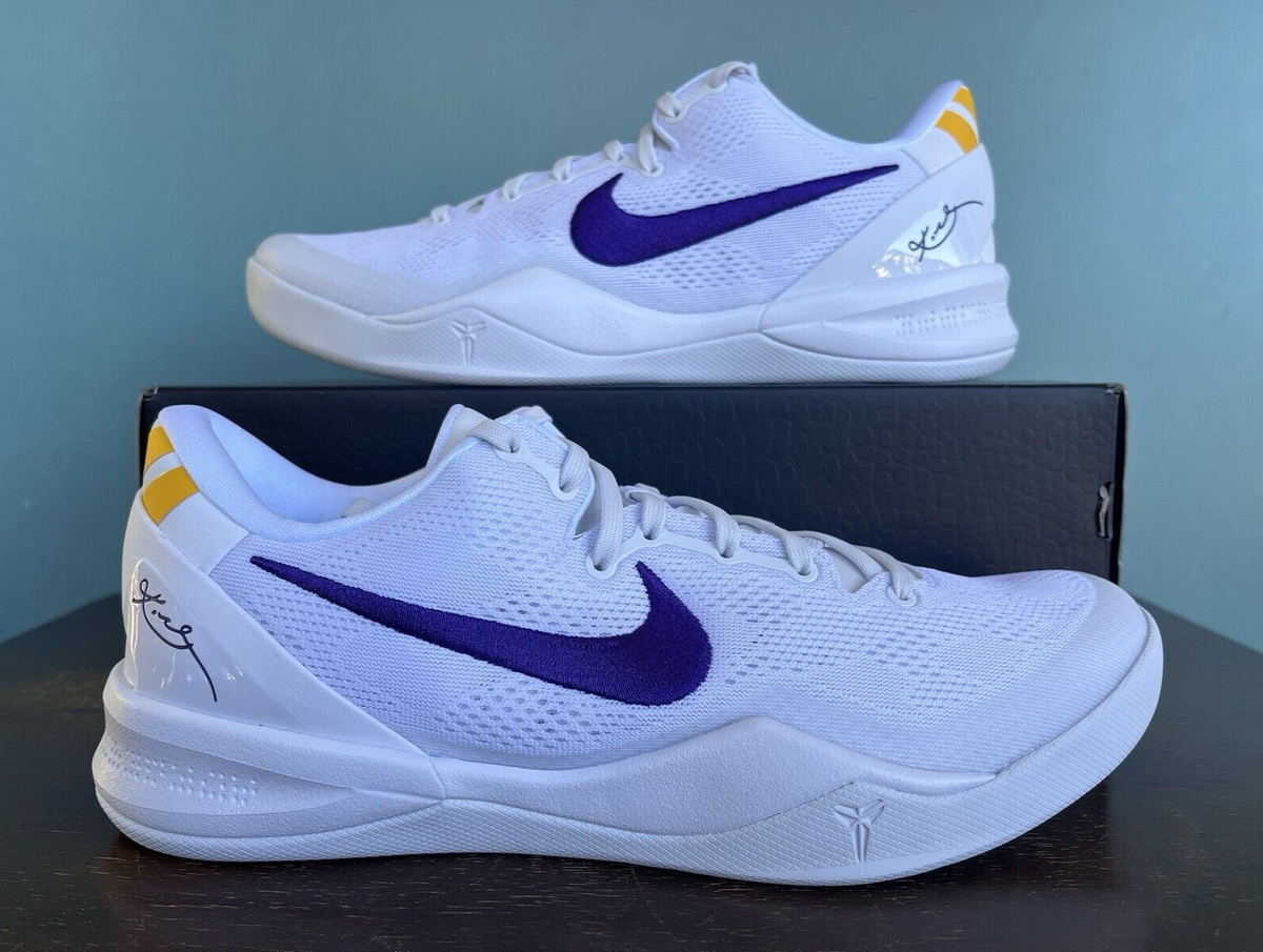 Nike Kobe 8 Protro Lakers Home White Court Purple HF9550-100 Men\'s Size 15 Nike Kobe 8 Protro “Lakers Home” White/Court Purple HF9550  main image 3