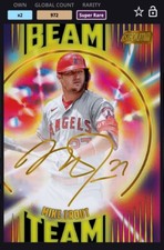[DIGITAL CARD] TOPPS BUNT 2022 MIKE TROUT STADIUM CLUB BEAM TEAM SIG, 972cc, LAA
