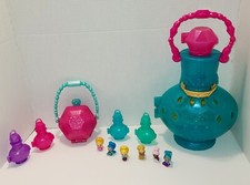 Shimmer and Shine Teenie Genies Lot Mini Figures Carrying Case Playset