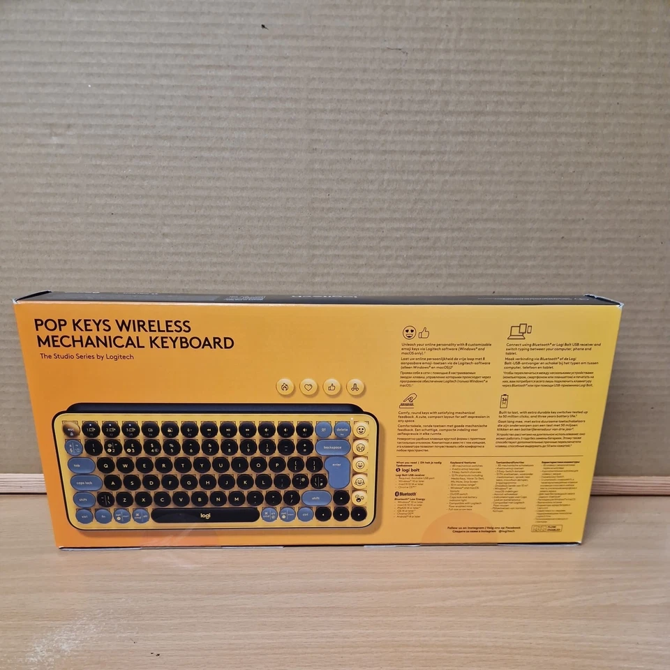 Logitech Pop Keys Wireless Mechanical Keyboard With Emoji Keys - Image 2 of 4