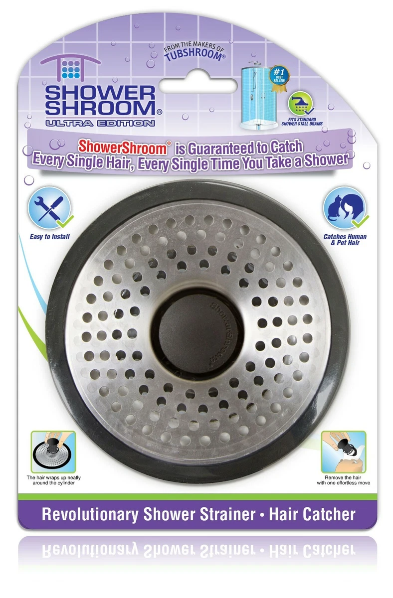 ShowerShroom Ultra Strainer Hair Catcher Drain Protector for Shower Stall  Drains 819358009647