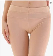 EVERSWE Small  NUDE Fleece Lined Tights Thermal Warm Thick Stretchy