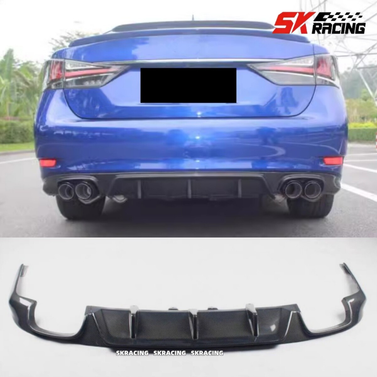 Fits 2016-2020 LEXUS GS F GS200T GS300 GS350 GS450H Carbon Fiber