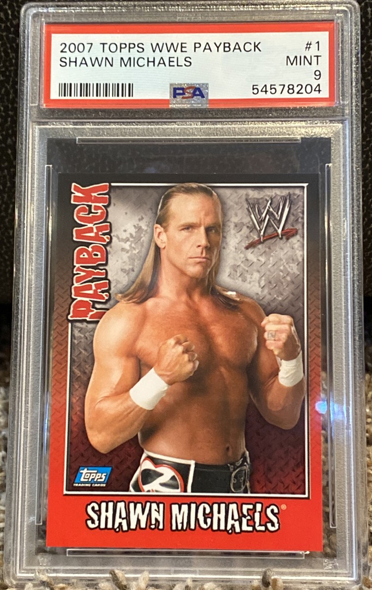 2007 Topps WWE Payback Heartbreak Kid Shawn Michael PSA NM POP WWF WCW  DX