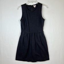 J.Crew Womens Sleeveless A-Line Mini Dress Sz Small Blue Fit And Flare -Pockets!