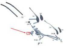 New MERCEDES-BENZ EQC Front Wiper Motor Joint Cover LHD A2538240200