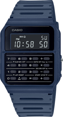 Casio CA53WF-2B, 8-Digit Calculator Watch, Resin Band, Day/Date, Alarm, Chrono