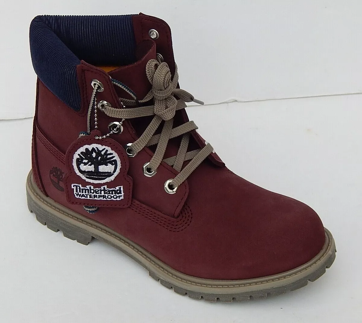 Timberland Women s PREMIUM 6 INCH WATERPROOF BOOTS Burgundy sz 9 NEW AUTHENTIC