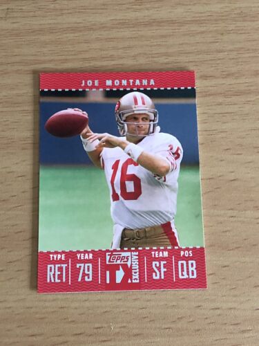 2007 Topps TX Exclusive Joe Montana #210 Red (0545/1099) - Picture 1 of 2