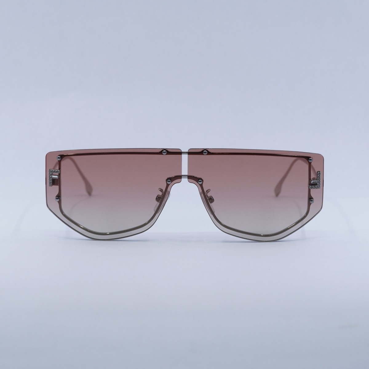 FENDI FE40096U 16T Shiny Palladium/Gradient Bordeaux 69-3