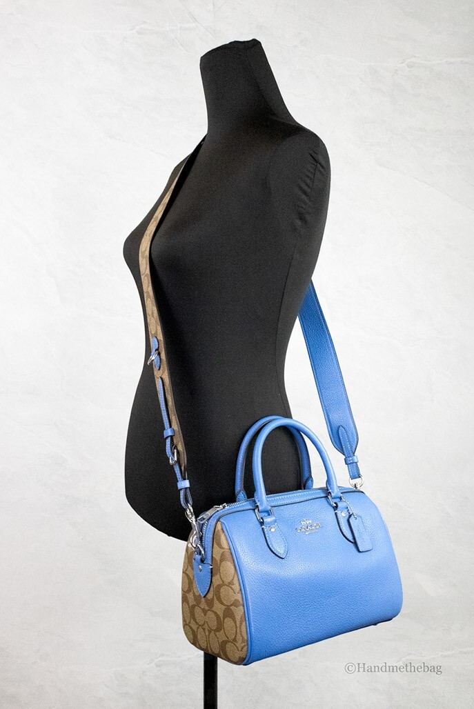 COACH Rowan Satchel in Signature Canvas with Tags for sale