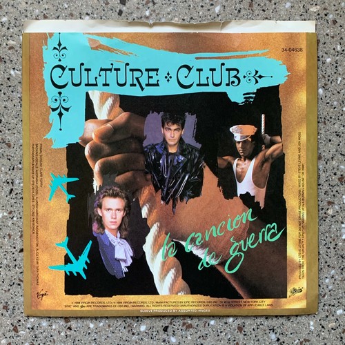 Culture Club The War Song 7" 45 RPM Vinyl Record Boy George 80s Pop | eBay
