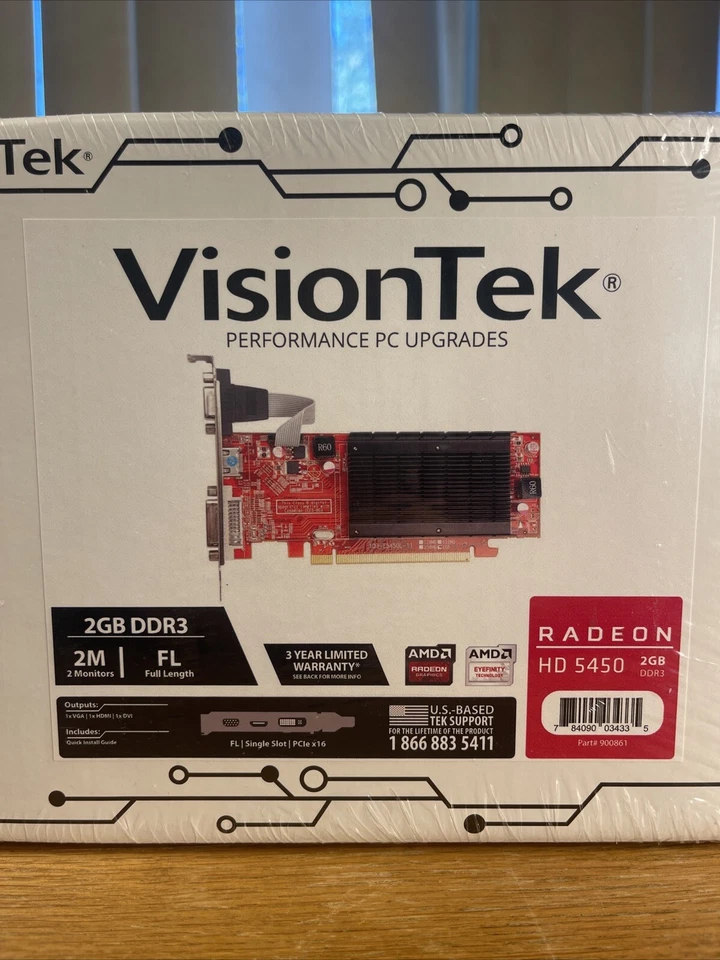 Visiontek Radeon HD 5450 2GB DDR3 PCI Express 2.1 x16 Graphic Card - Image 2 of 4