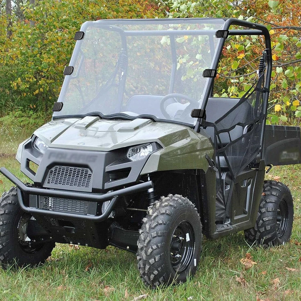 Scratch Resistant Full Windshield For 2010-2014 Polaris Ranger 400 / Ranger EV Foto 3 de 4
