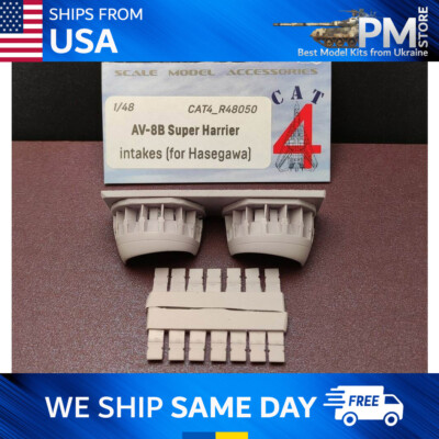 #ad CAT4 R48050 AV 8B Super Harrier intakes for Hasegawa scale model kit 1 48 $24.95