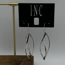 Silver Tone Dangling Earrings by INC