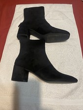 Stivaletti Kenneth Cole REACTION Kite Fly neri in pelle scamosciata da donna taglia 8,5 nuovi