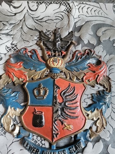 Grenzsschild: Altes preusssisches     WAPPEN  NORDFRIESLAND nach Übergabe 1885 - Bild 3 von 19