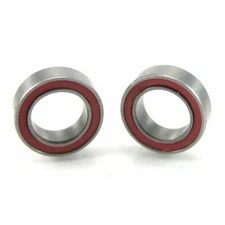 TRB RC 5x8x2.5mm Precision Ceramic Ball Bearings Red Rubber Seals (2)