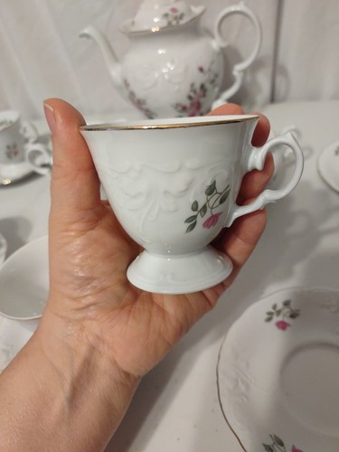 Wawel China Floral Rose Made In Poland Tea Set - Picture 5 of 13