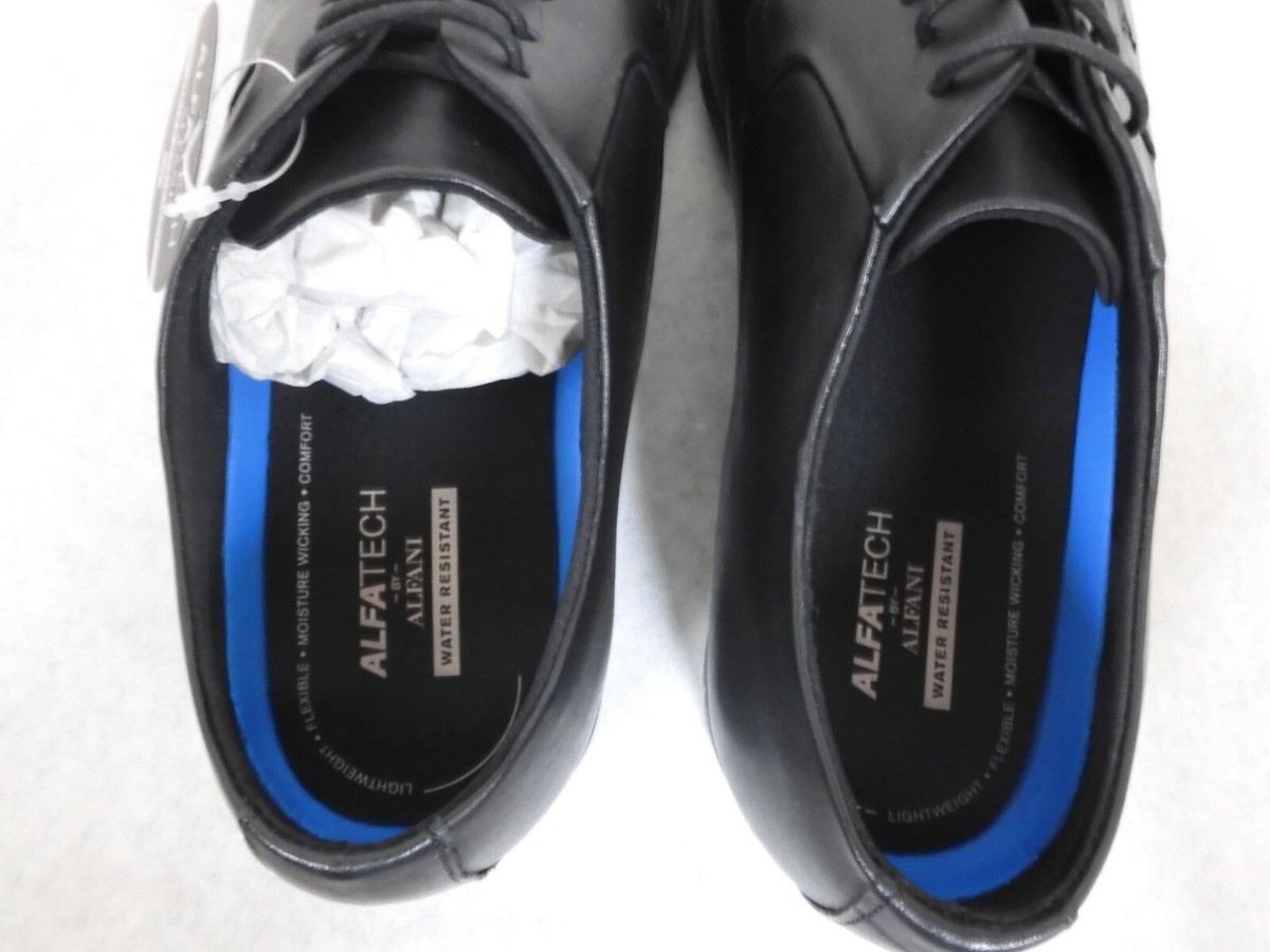 Alfani Black Reign Leather Water Resistant Cap Toe Oxfords  display picture 3