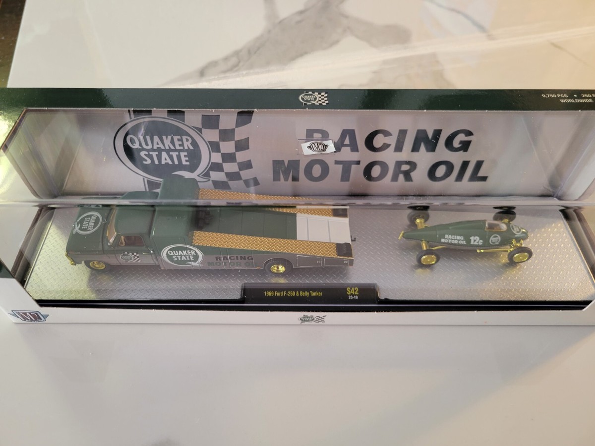 M2 Machines Quaker State '69 Ford F250 & Belly Tanker SUPER