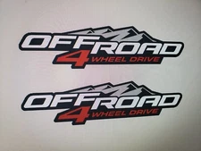 OFF ROAD or OFF ROAD 4WD Decal Stickers fits GMC Canyon & Other Models (PAIR)