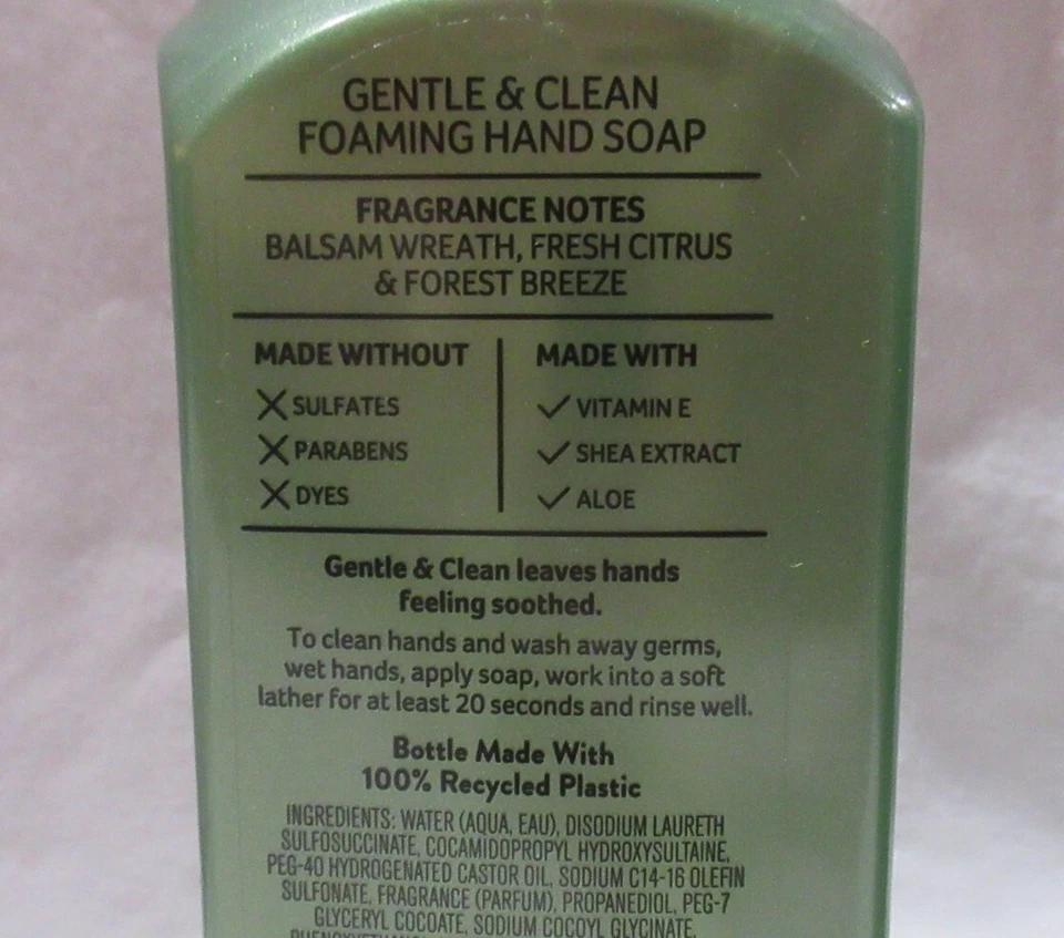 Bath & Body Works Gentle & Clean Hand Soap Set Lot 2 WINTER CITRUS WREATH - Image 4 of 4