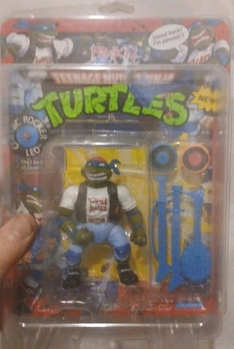 Vintage 1991 Teenage Mutant Ninja Turtles RockNRollin' Complete 3 Character Set