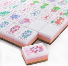 American Mahjong Game Set, 160 pink pearl Layered Mah Jong Tiles Fast ship