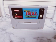 SNES GAME TROLLS - SUPER NINTENDO GAME - ORIGINAL