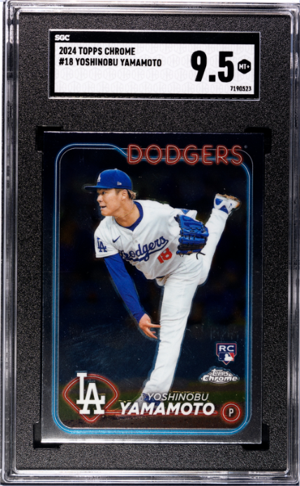 2024 Topps Chrome Black - Yoshinobu Yamamoto #18 (RC) for sale