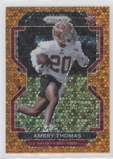 2021 Panini Prizm Rookie Orange Disco Prizm Ambry Thomas #439 0j9y