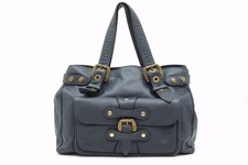 J & M DAVIDSON Tote Handbag Y2K Studded Buckl...