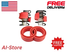 2PCS Heavy Duty Rubber Coil Spring Spacers | Front & Rear Suspension Booster