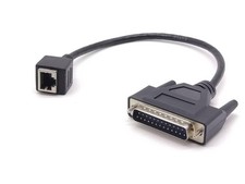 DB25 Male to RJ45 Female Cable 0.3M 1ft Network Patch for Laser...
