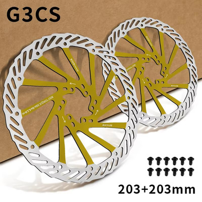 2PC  G3 Bicycle Brake Rotors 160/180/203mm MTB Disc Brakes Rotor Road Mountain B